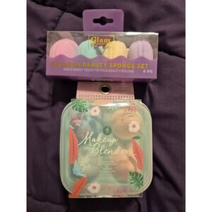 Macroon Shaped and Reusable Box Of Beauty Blenders-NWT